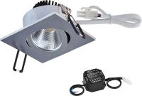 LED Deckeneinbauleuchte PC24N61502 chr/mt