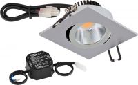 LED Deckeneinbauleuchte PC24N91502 chr/mt