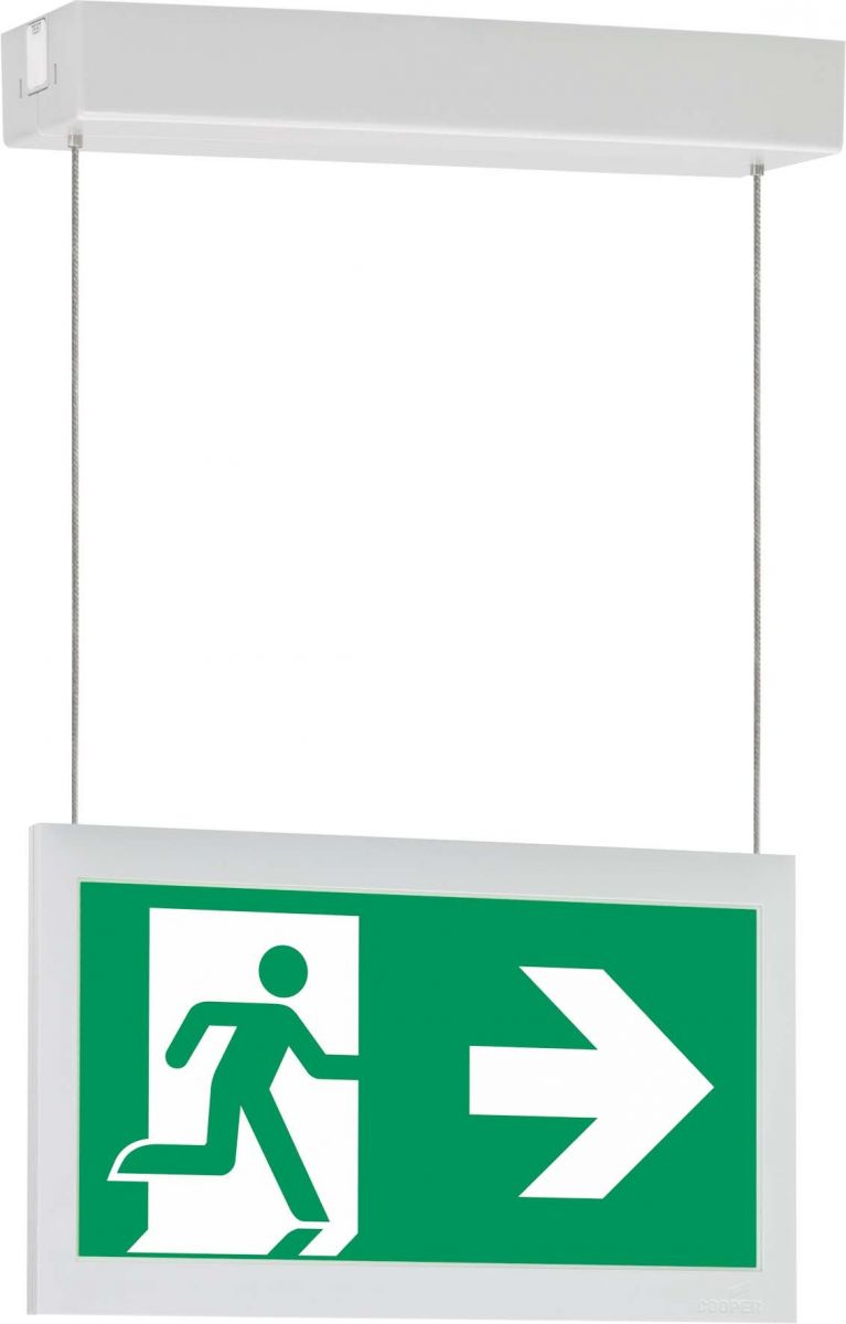 LED-Einzelbatterie-Leuchte m.autom. Funkt.test Notl. 10825 1-8h/D CGLine+