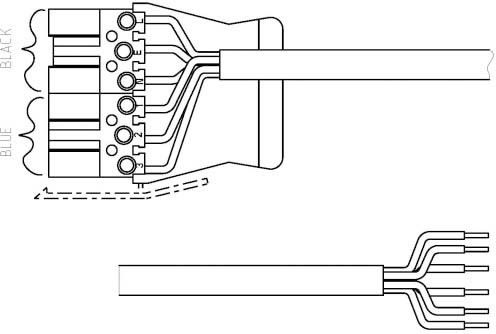 CONNECT Verbindungskabel P6B 6C 5M 1.5 WLC