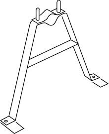 Mast-Haltebügel 870/30V