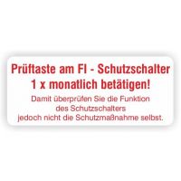 FI-Prüftasten Hinweisaufk. 18 2718