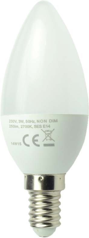 LED-Kerzenlampe 37x98mm 34028