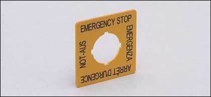 Not-Aus-Schild IP66 E7003S