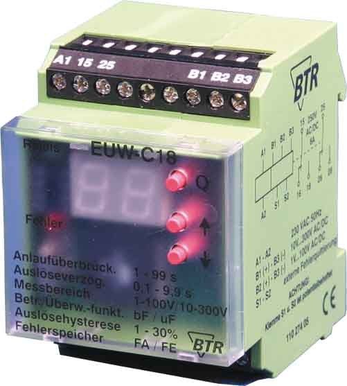 Spannungsmessrelais EUW-C18 230VAC 2We.