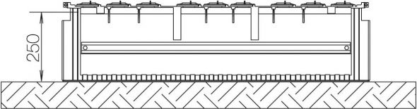 Festplatzsockel Gr.2 FB4 SX022F