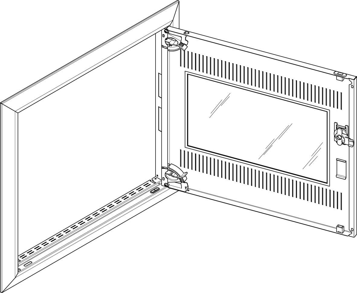 Blendrahmen mit Mediatür GBRU23TM