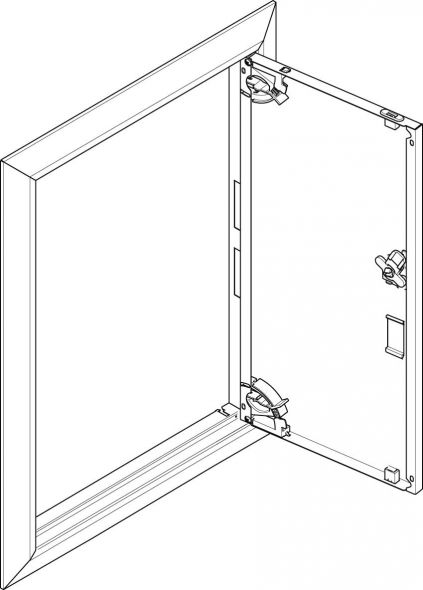 Blendrahmen mit Volltüre GBRU13T