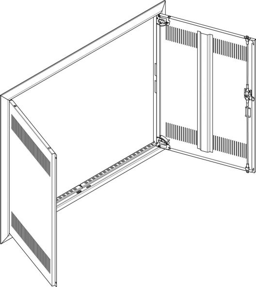 Blendrahmen + Tür GBRU45TL
