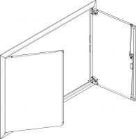 Blendrahmen mit Volltüre GBRU46T