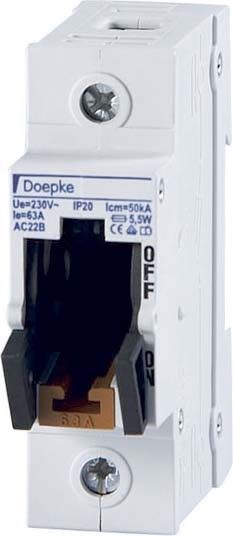 Lasttrennschalter D0-63A/1p