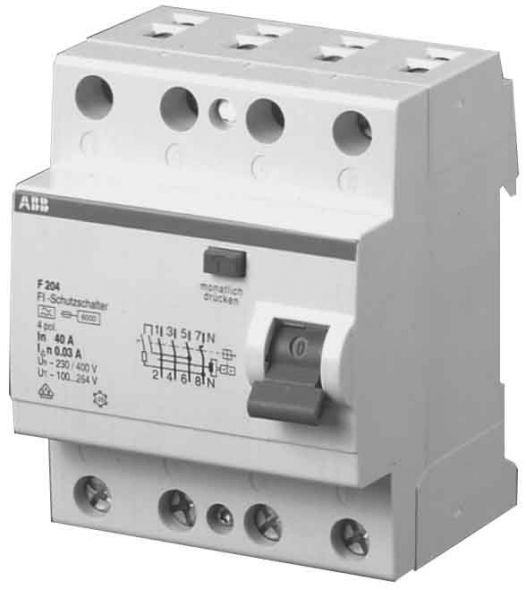 FI-Schutzschalter F204A-25/0,03L
