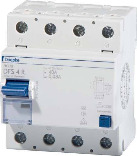 FI-Schutzschalter DFS4 4-polig 63A 30mA Typ A SK 09144911