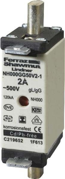 NH-ZERO-Sicherungseinsatz NH000GG50V20-1