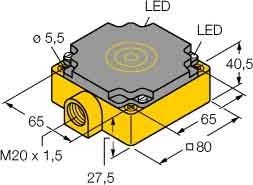 Sensor induktiv NI40-CP80-VP4X2/S100