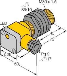 Sensor induktiv BI10-P30SK-Y1X