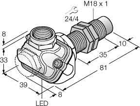 Sensor induktiv NI15U-EM18WDTC-AP6X