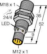 Sensor,ind.,M18x1,Stecker Bi8U-MT18-AP6X-H1141