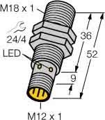 Sensor induktiv Bi5U-EM18-AP6X-H1141