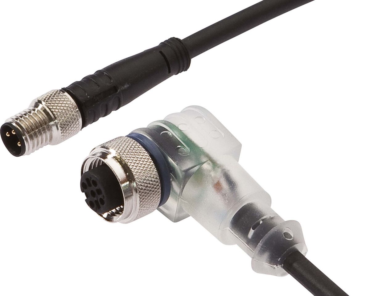 Anschlußkabel 1,0m M12/M8 VK100F62