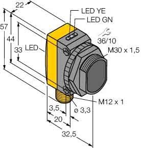 Reflexionslichttaster QS30FF400Q
