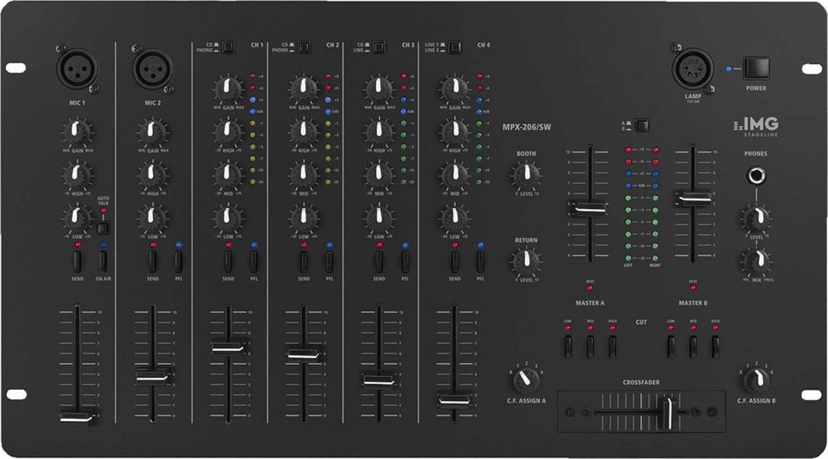 Stereo-Mischpult MPX-206/SW