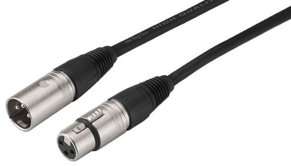XLR-Verlängerungskabel MECN-1500/SW