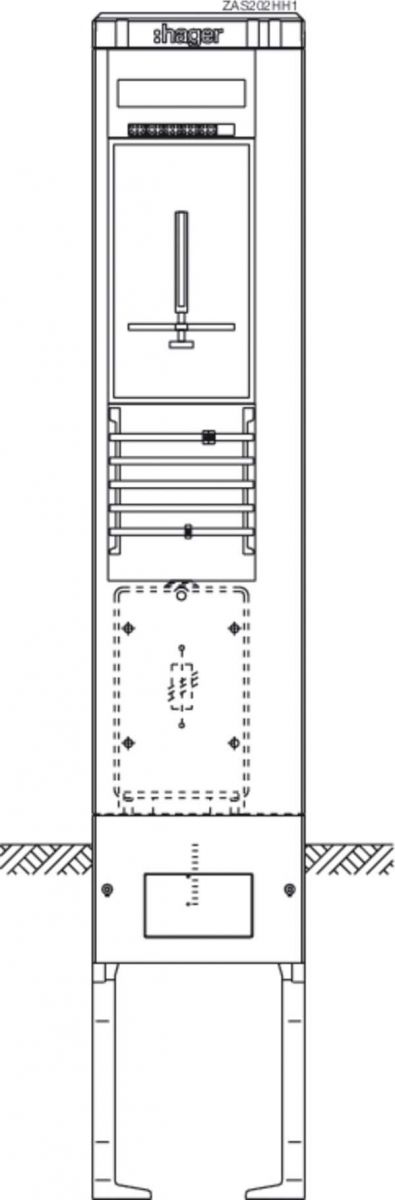 Zähleranschlusssäule ZAS202HH1