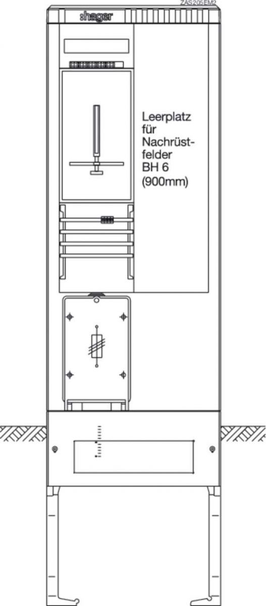 Zähleranschlusssäule ZAS205EM2