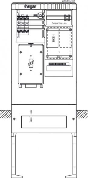 Zähleranschlusssäule ZAS155HS1
