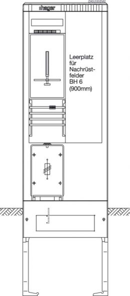 Zähleranschlusssäule ZAS205EM2