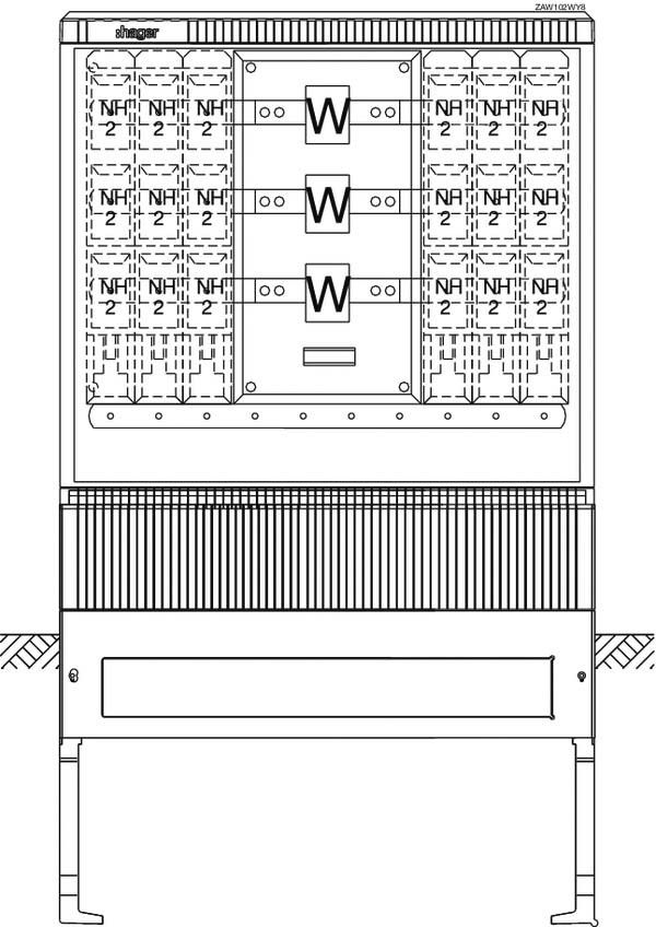 Wandlermessschrank ZAW102WY8