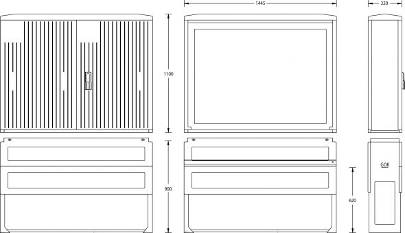 Normschrank IP44 A130-1100