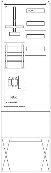 Zähleranschlusssäule 09.00.1P11HSAV4