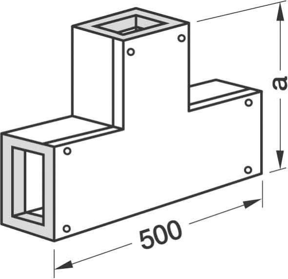 T-Stück L 6856 reinweiß