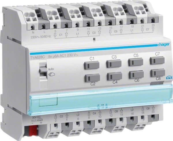 KNX Jalousieausgang 8fach TYA628C