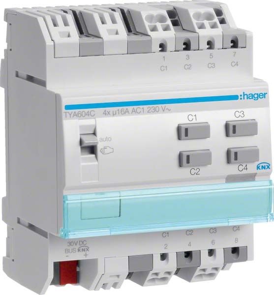 KNX Schalt-/Jalousieausga. TYA604C