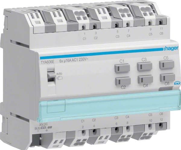 KNX Schaltausgang 6-fach TYA606E