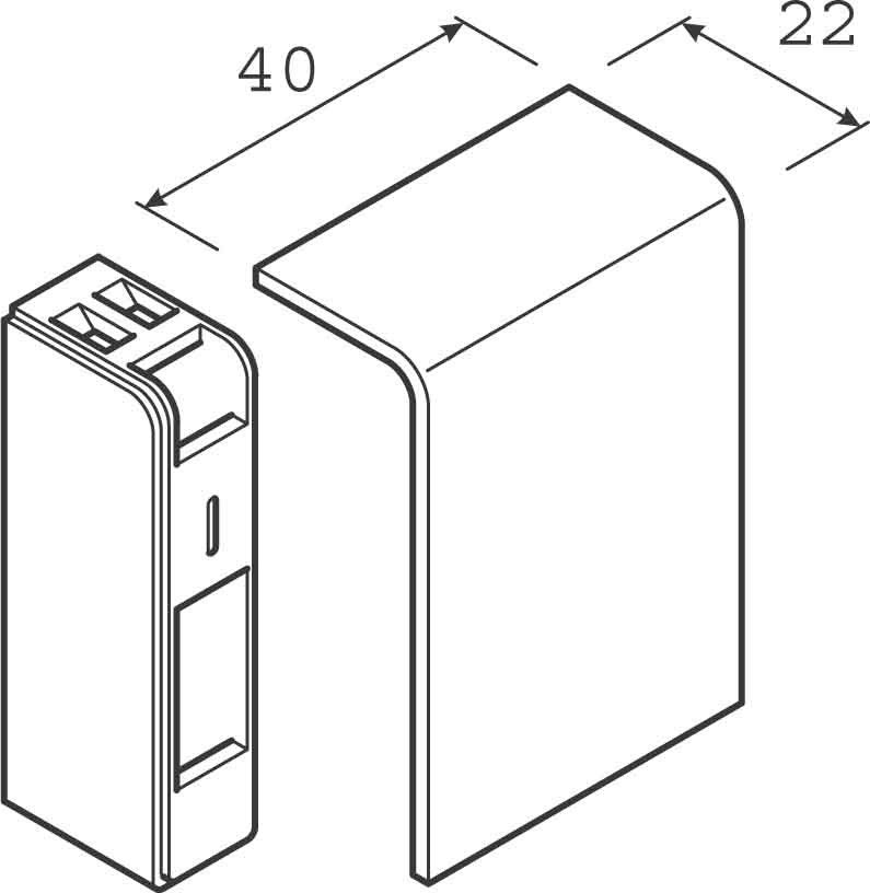 Endstück SL 200556D1 alu