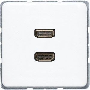 Multimediadose 2-fach HDMI MA CD 1133 WW alpinweiß