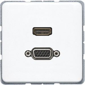 Multimediadose HDMI/VGA MA CD 1173 WW alpinweiß