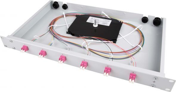 Spleißbox bestückt TNSB-Be-24LCD-50-OM4