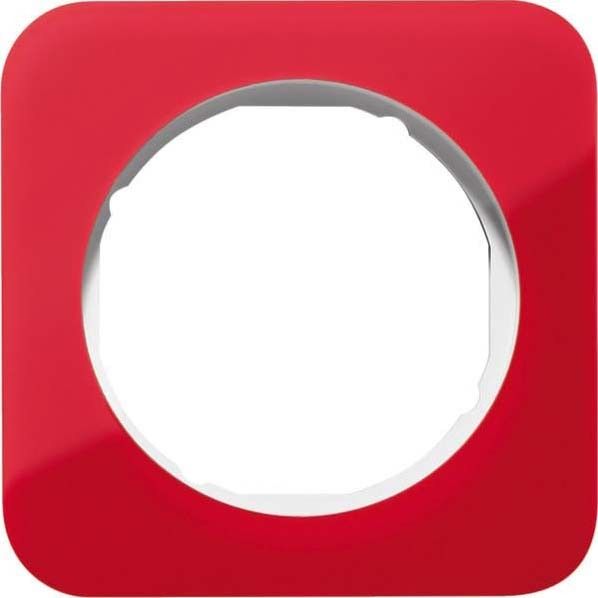 Rahmen 1-fach 10112349 rot/polarweiß glänzend