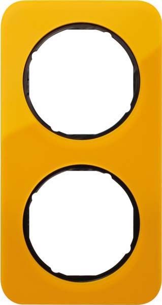 Rahmen 2-fach 10122334 orange/schwarz glänzend