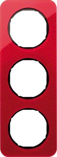 Rahmen 3-fach 10132344 rot/schwarz glänzend