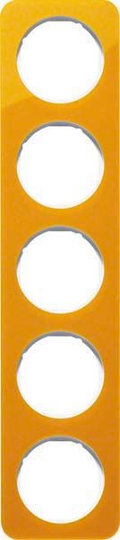 Rahmen 5-fach 10152339 orange/polarweiß glänzend