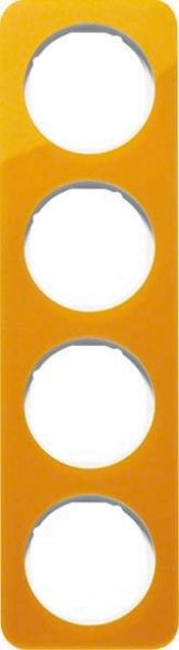 Rahmen 4-fach 10142339 orange/polarweiß glänzend