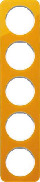Rahmen 5-fach 10152339 orange/polarweiß glänzend
