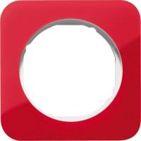 Rahmen 1-fach 10112349 rot/polarweiß glänzend