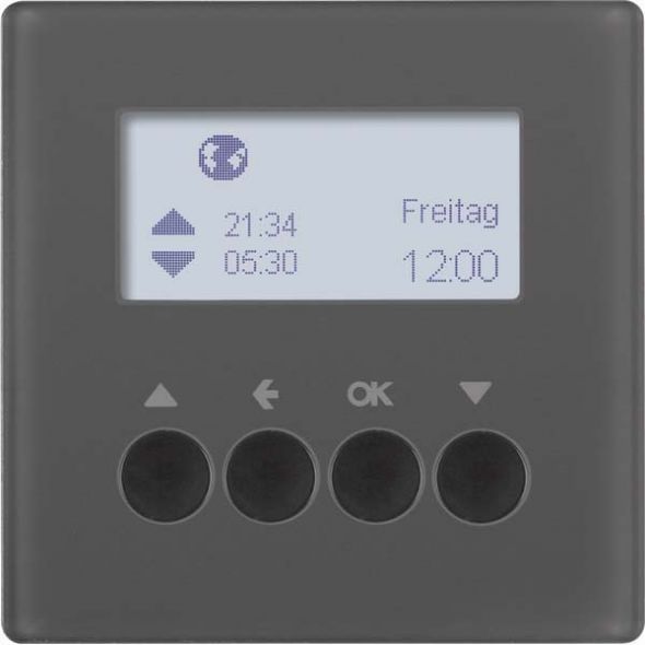 Jalousie-Schaltuhr 85741126 anthrazit samt lackiert